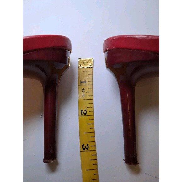Zara Red Open Toe Strappy 3.5" Stiletto Heeled Sandals Size 40 EU/9-9.5 US - Picture 9 of 9